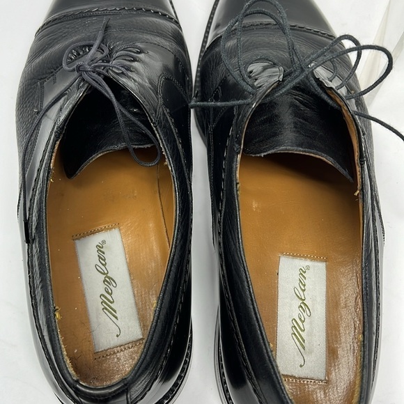Mezlan Sz 10 Men’s Black Deerskin Leather Cap Toe Oxford Shoes main image 7